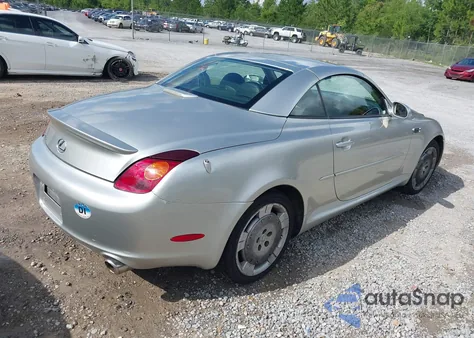2003 Lexus Sc 430 z USA, uszkodzony, nr VIN JTHFN48Y330043375